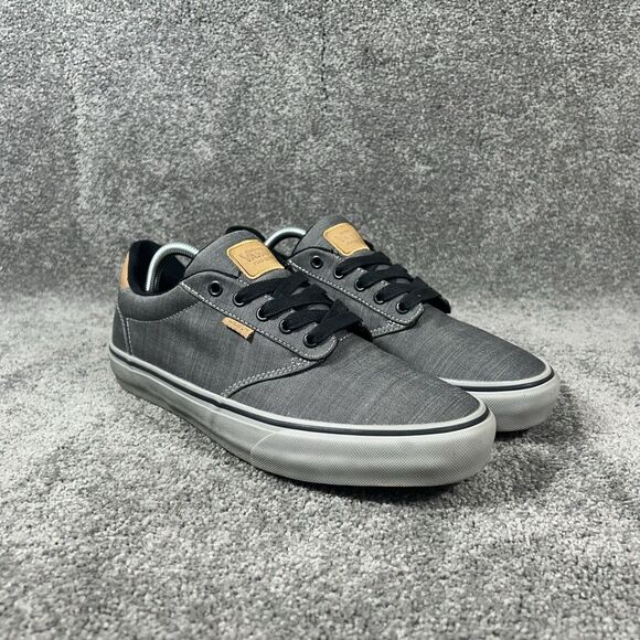 VANS Atwood Deluxe Men's Size 10.5 Gray Athletic Skate Shoes Used - Picture 2 of 11